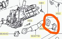 EGR Putken ja pakosarjan välinen tiiviste 1