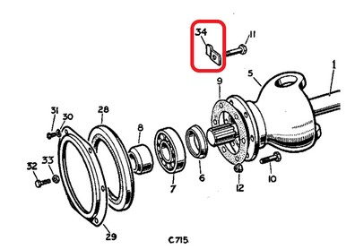 Kääntöpään pultin lukkolevy 1