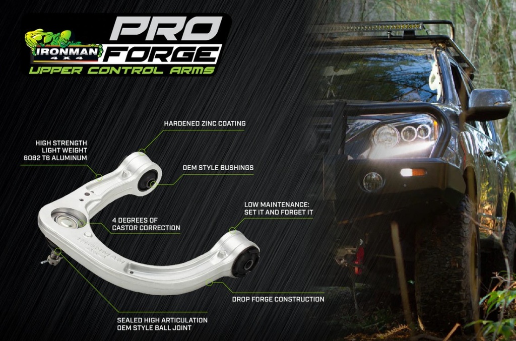 Ironman taotut ylätukivarret, pari, Ranger 4