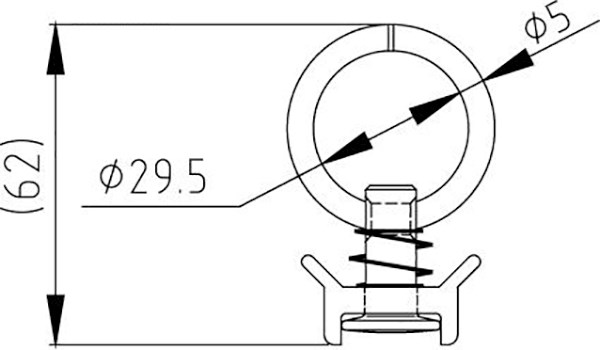 Lentokonekiskon Pikakiinnikkeinen Kiinnitysrengas 1