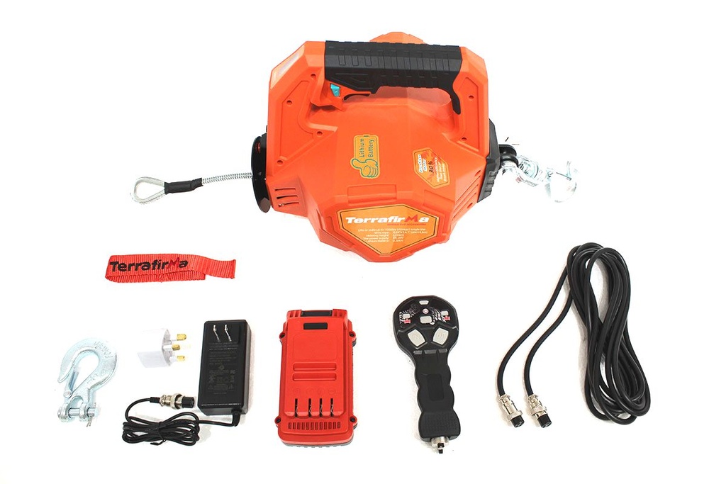 Akkukäyttöinen vinssi yli 450kg vetoteholla 1