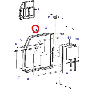 Etu oikea oven kumitiiviste 1