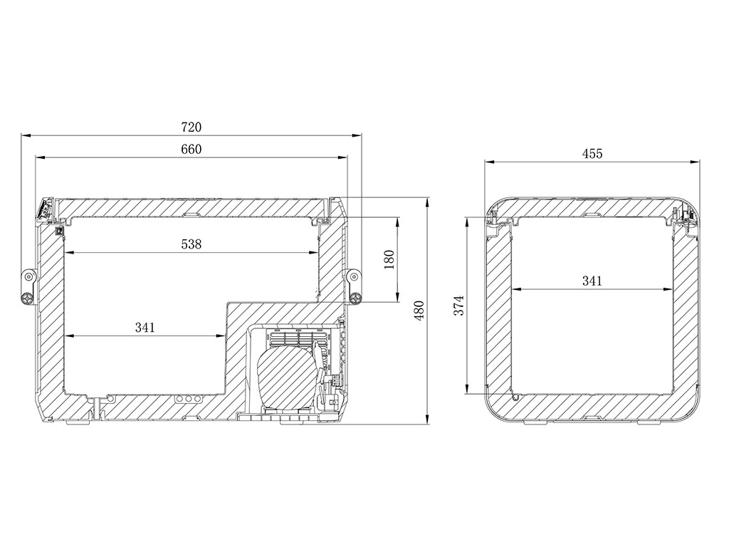 Dometic CFX3 55 jääkaappi/pakastin 6