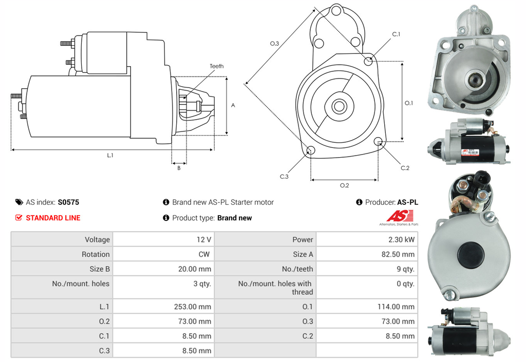 START MOTOR 3.1TD