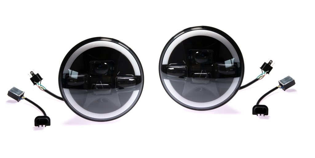 Led ajovalot 7"