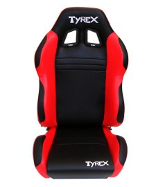 TYREX SPORT SEAT LEATHER BLACK AND RED