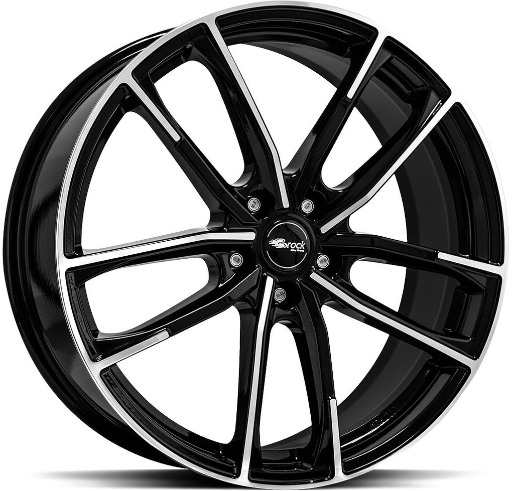 BROCK B38 BLACK FULL POL 8x20 5/108 ET45 CB63.4