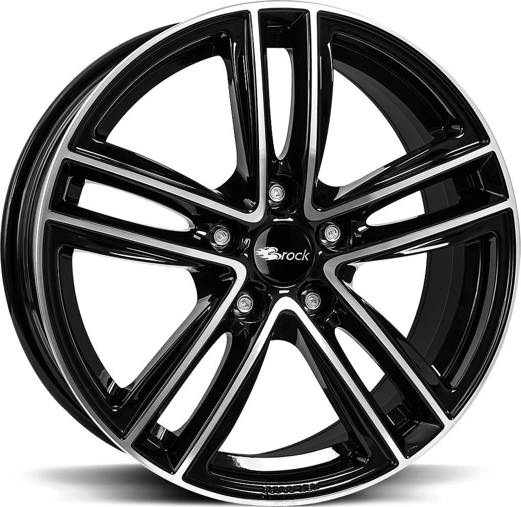 BROCK RC27 BLACK FULL POL 7x17 5/100 ET51 CB57.1