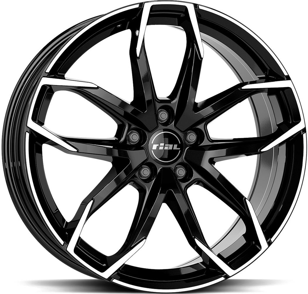 RIAL LUCCA DIAM BLACK POL 6.5x16 4/100 ET46 CB54.1