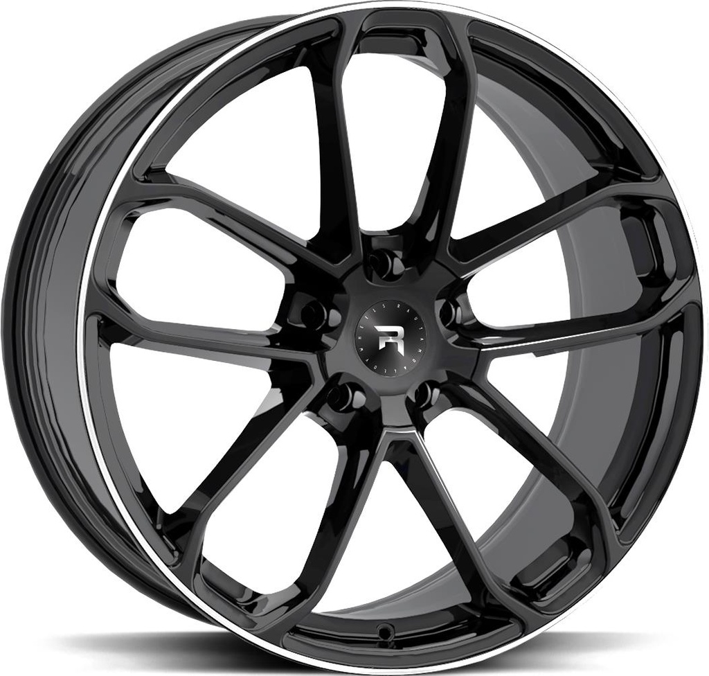 R-SERIES R14 BLACK POL 9.5x21 5/120 ET49 CB72.6