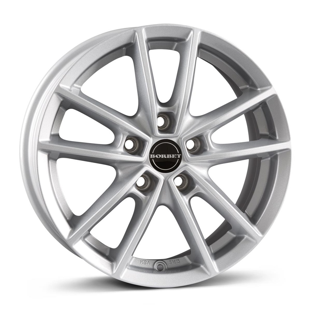 BORBET W CRYSTAL SILV 6x15 5/114.3 ET43 CB72.5
