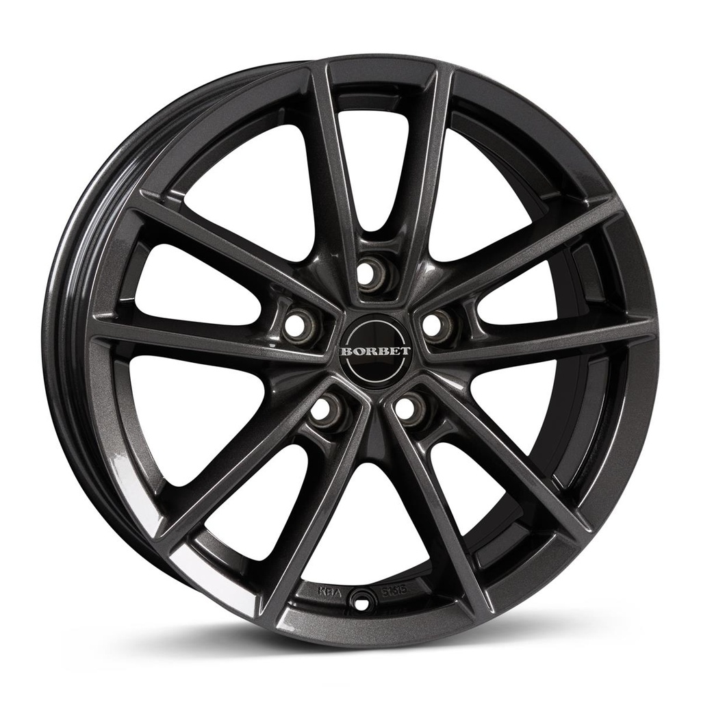 BORBET W MIST ANTRACITE GLOSS 6.5x16 5/112 ET45 CB57.1