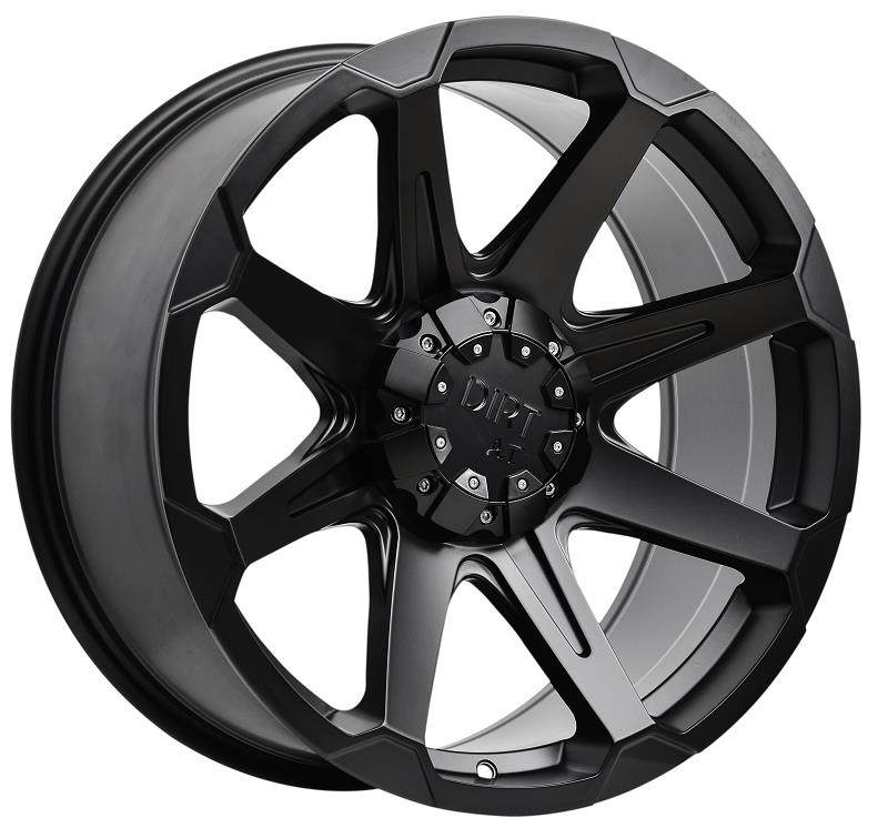 DIRT Alumiinivanne D05 FLATBLACK 9x17 5/120-127 ET20 CB74.1