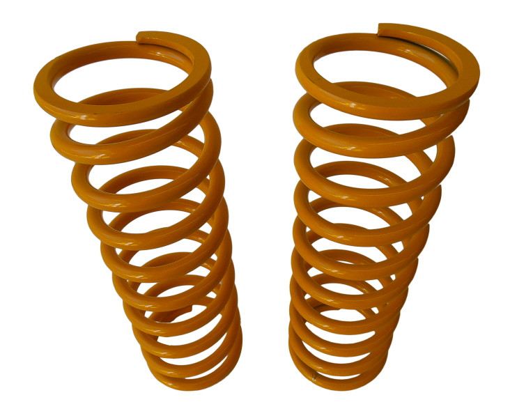PAIR OF REAR SPRINGS +7,5 CM YELLOW