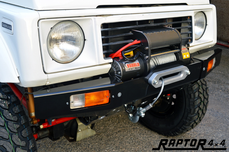 FRONT SQUARED WINCH BUMPER ALLOY / STEEL