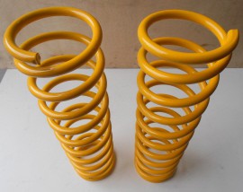PAIR OF REAR SPRINGS +5 CM YELLOW