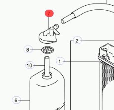 Paisuntasäiliön korkki, Jimny