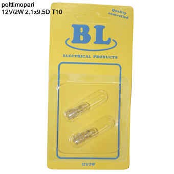 POLTTIMOPARI 12V/2W 2.1X9.5D T10