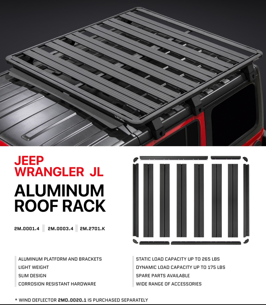 JL Modular Aluminium roof rack