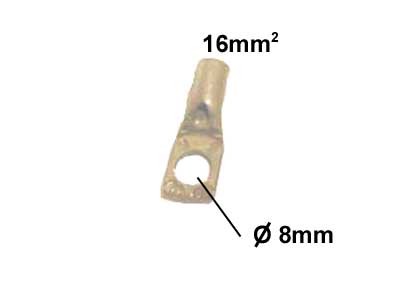 Kaapelikenkä, puristettava, 16 mm², 8 mm