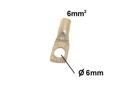 Kaapelikenkä, puristettava, 6 mm^2, 6 mm