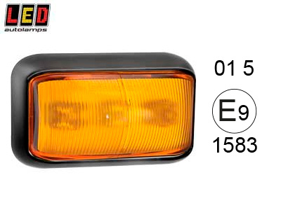 Led-äärivalo keltainen 12/24V 58x35x19