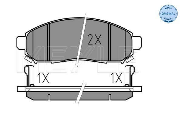 Front brake pad set Tokico