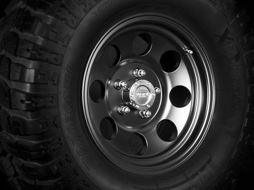Alloy wheel black 7x15 ET 0