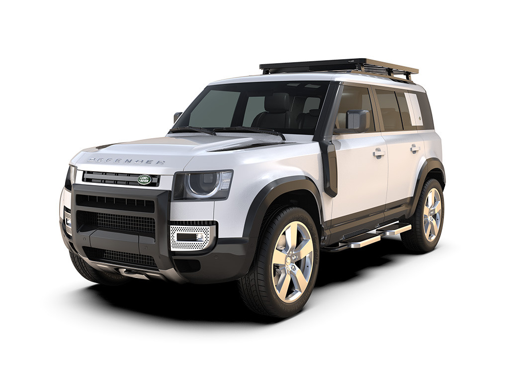 Land Rover New Defender (2020-nykyinen) 110 w/OEM Tracks Slimline II -kattotelinesarja - Front Runner