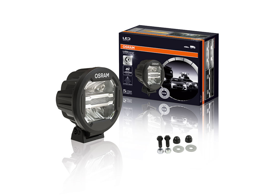 7 tuuman OSRAM LED-valo pyöreä MX180-CB / Combo Beam JA asennussarja - Frontrunnerilta