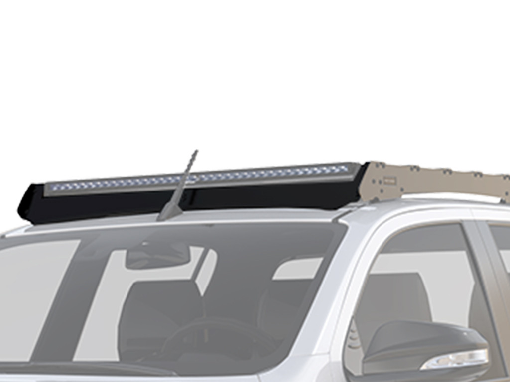 Toyota Hilux H48 DC (2022-nykyinen) Slimsport Rack 40 tuuman valotangon tuulensuoja - eturunner