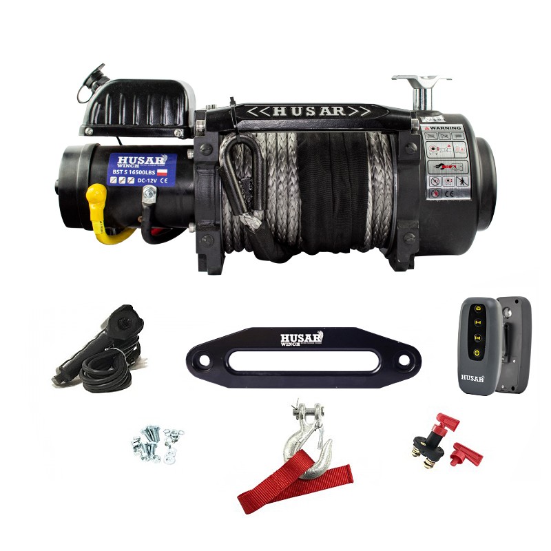 BST S 16500lbs 12V synteettinen köysi