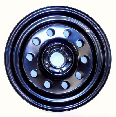 HD STEEL WHEEL 7X16 +8 BLACK FOR