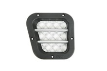 SIDE PLASTIC LH AIR INTAKE SILVER-BLACK DEFENDER