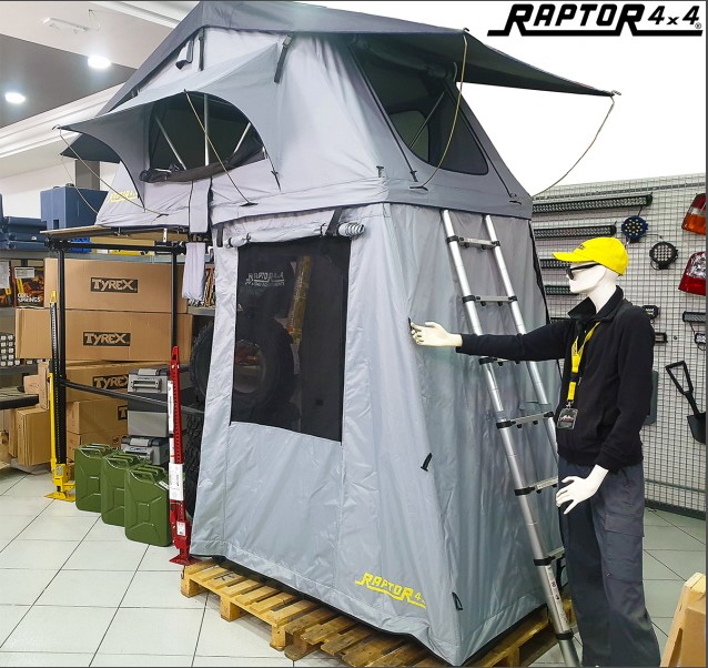 Kattoteltta RAPTOR 4X4 alateltalla