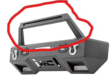 Valorauta ja led-bar 11831 puskurille